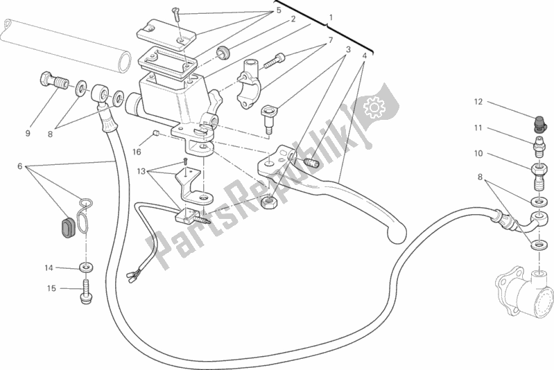 Toutes les pièces pour le Maître-cylindre D'embrayage du Ducati Monster 795 Thailand 2013